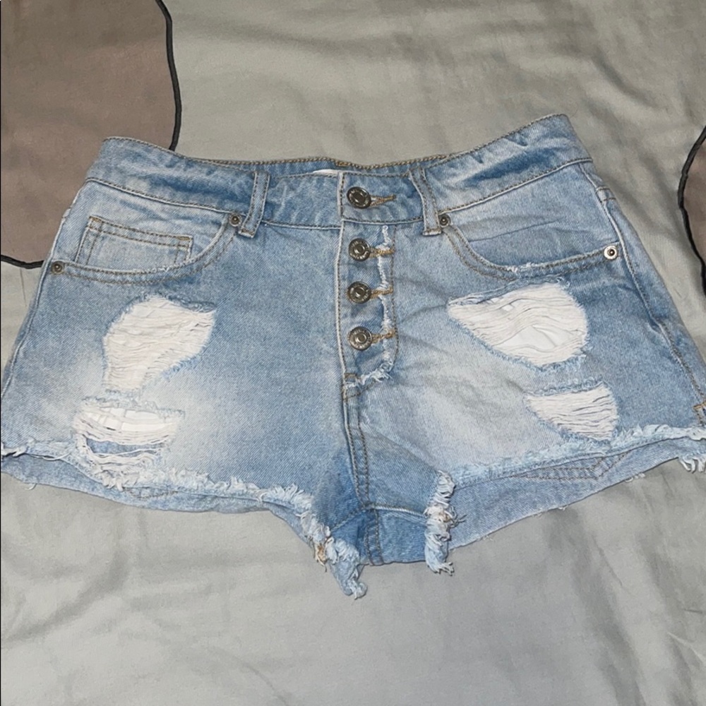 Denim shorts